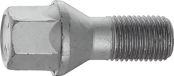 M14x1.5, 60° Taper, 17mm Hex Silver Wheel Bolt (Bimecc)