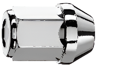M14x1.5, 60° Taper, 34mm Thread, 21mm Hex Chrome Closed Wheel Nut (Bimecc)