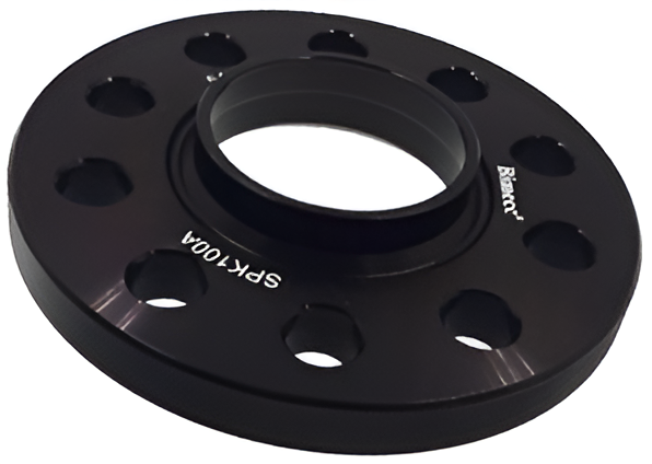 Black anodised hub-centric wheel spacer