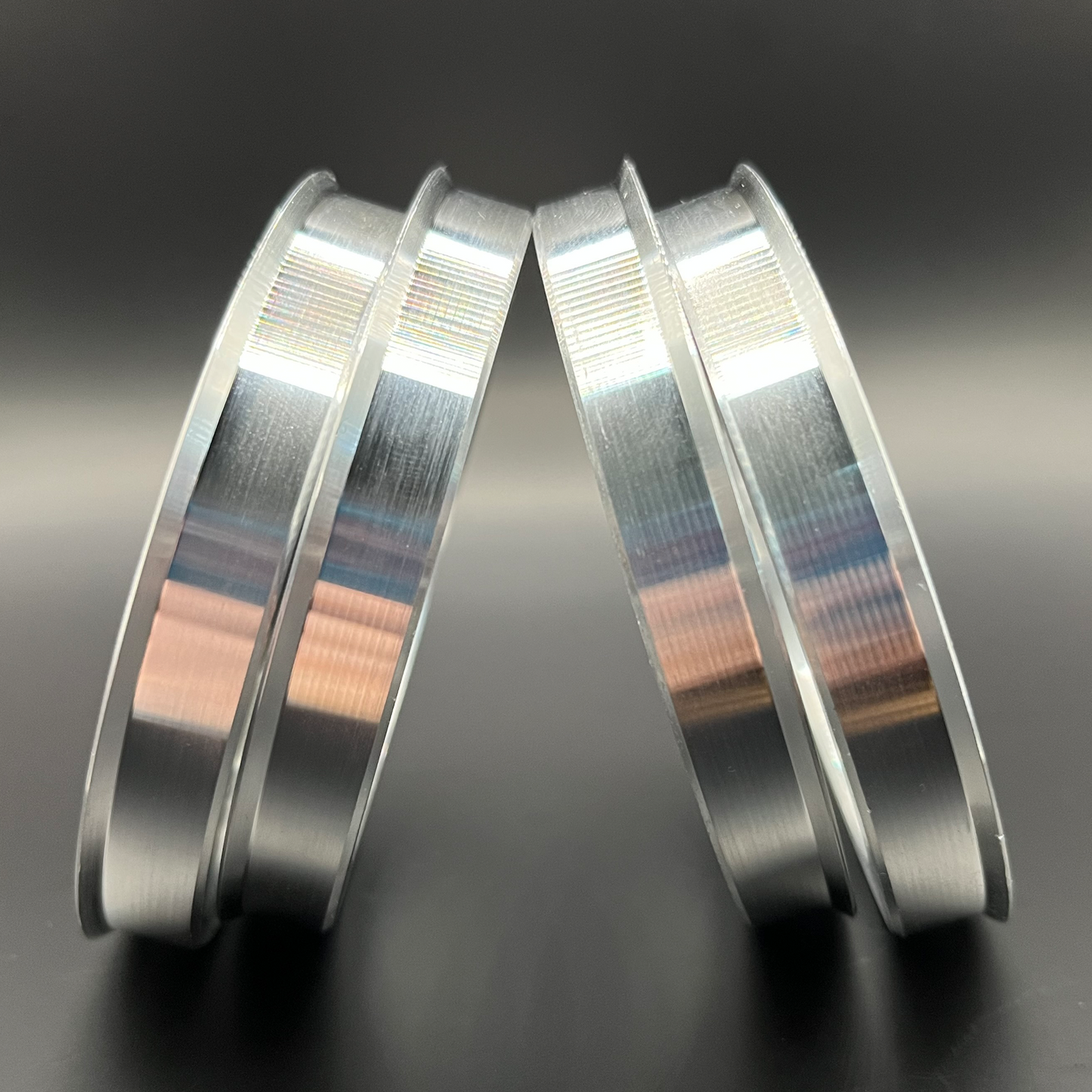 Aluminium Hub Centric Spigot Rings Set of 4