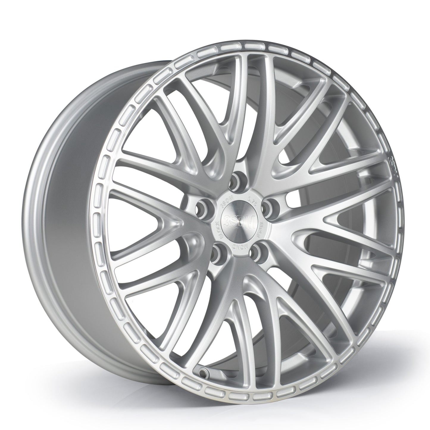 3SDM 0.75 Satin Silver Machined Lip Alloy Wheel