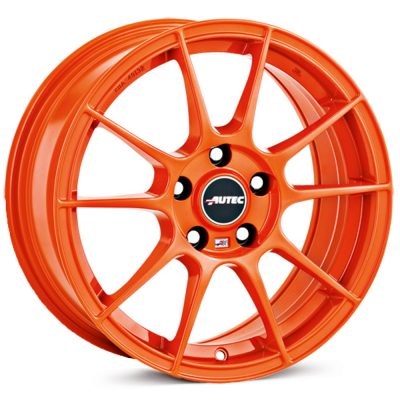 Autec Wizard Racing Orange Alloy Wheel
