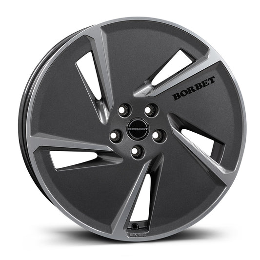 Borbet AE Mistral Anthracite Polished Glossy Alloy Wheel