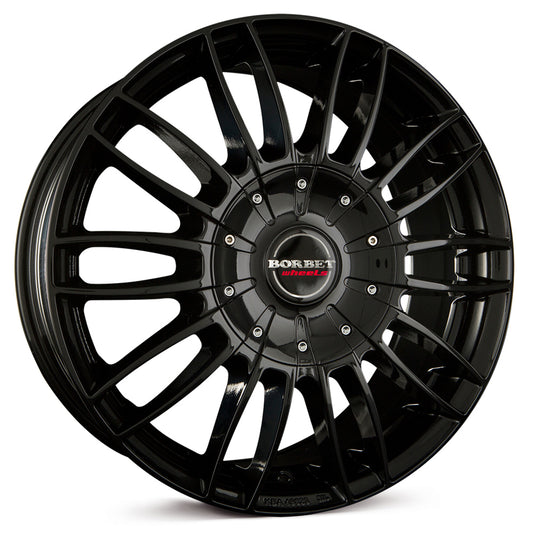 Borbet CW3 Black Glossy Alloy Wheel