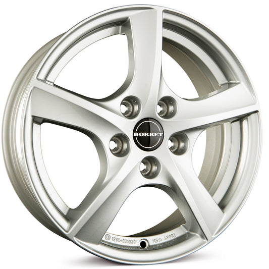 Borbet TL 5-Speiche Brillant Silver Alloy Wheel