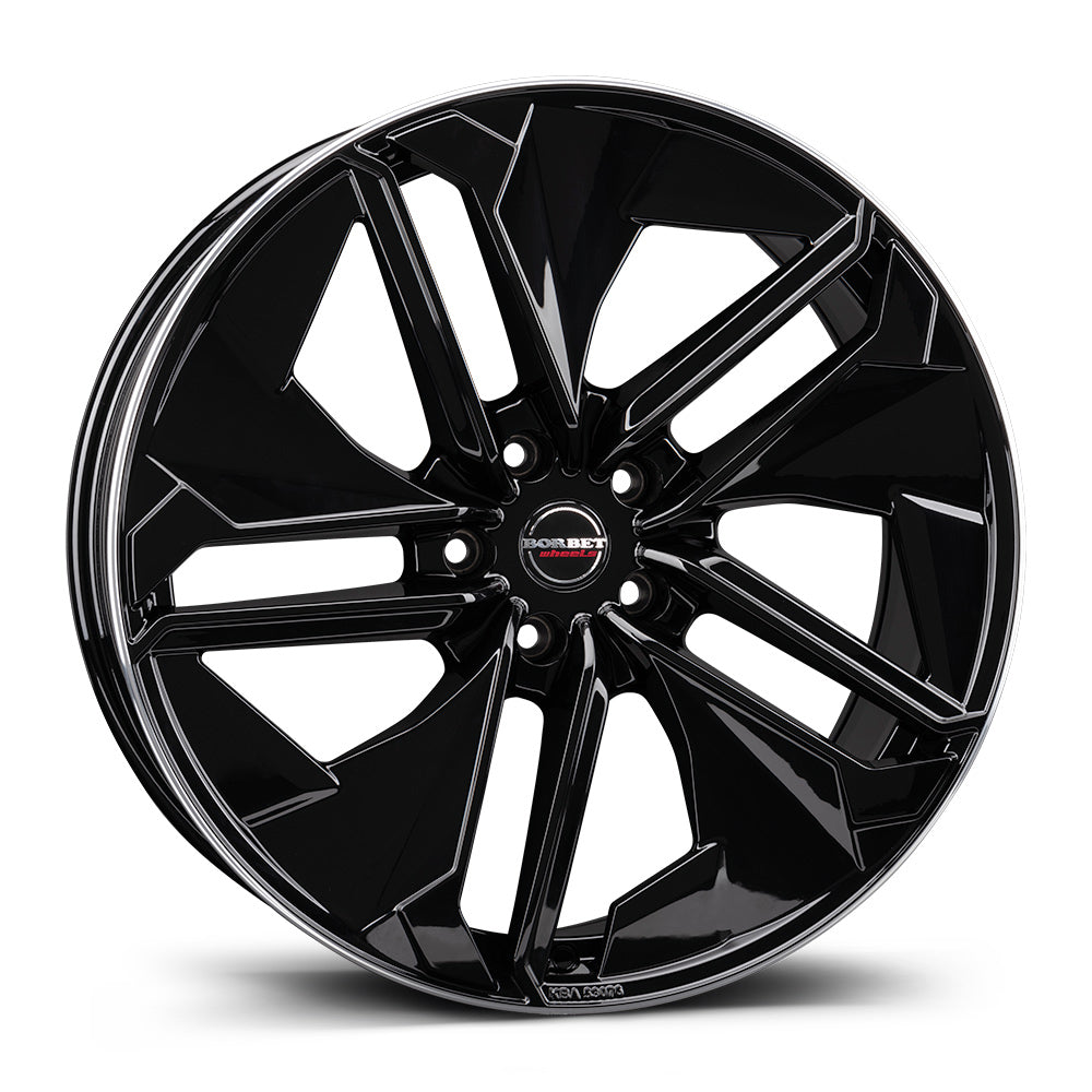 Borbet TX Black Rim Polished Glossy Alloy Wheel