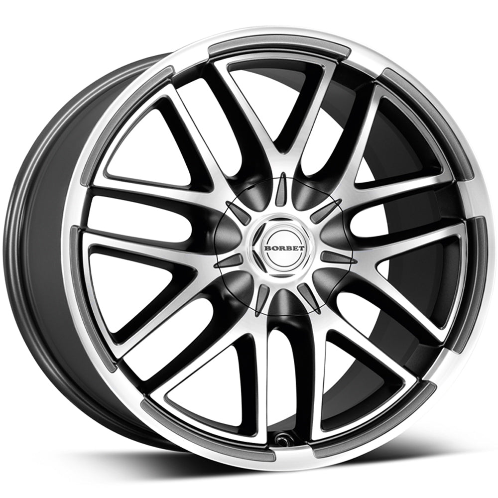 Borbet XA Mistral Anthracite Polished Matt Alloy Wheel