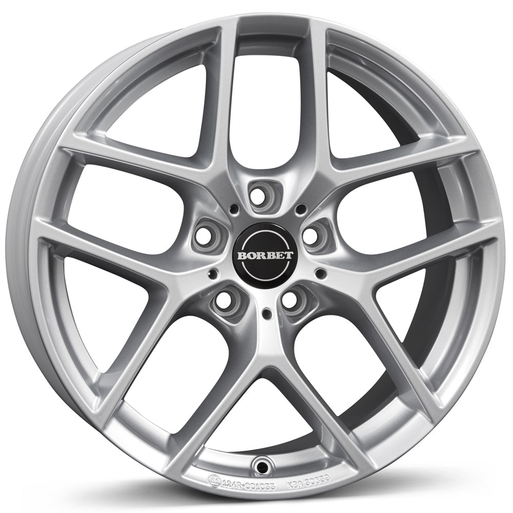 Borbet Y Crystal Silver BMW Alloy Wheel
