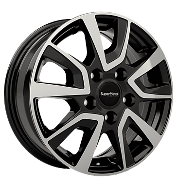SuperMetal Vault Black Polished Glossy Alloy Wheel