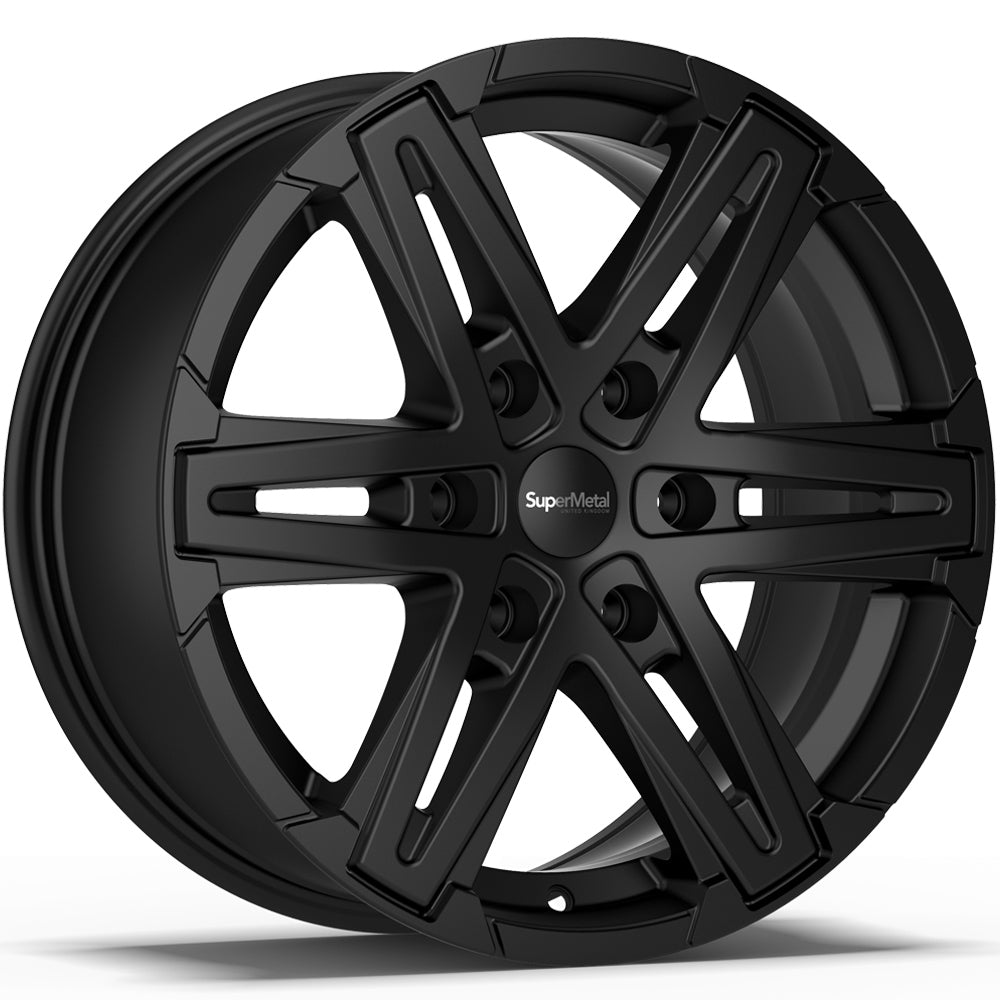 SuperMetal Compass Matt Black Alloy Wheel