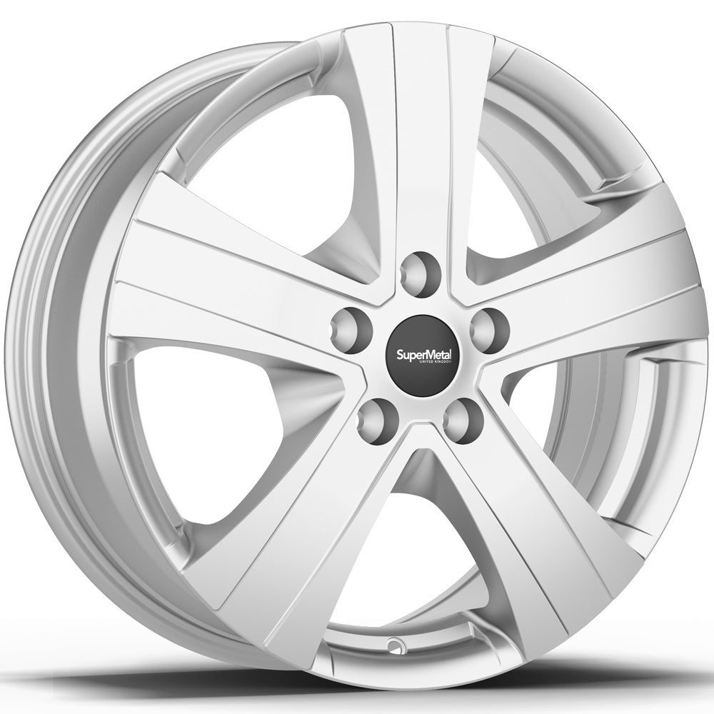 SuperMetal Hammer Silver Alloy Wheel