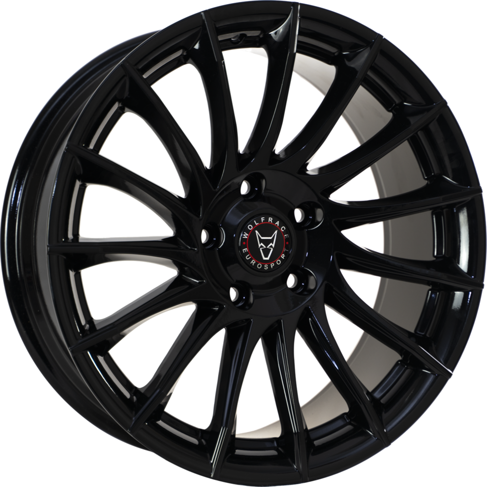 Wolfrace Eurosport Aero Gloss Black Alloy Wheel
