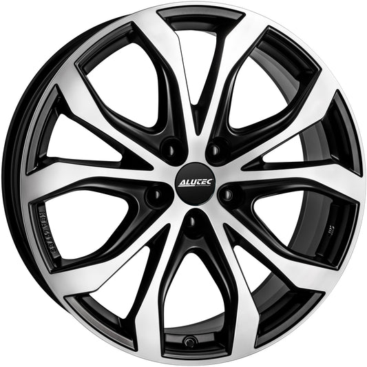 Alutec W10X Racing Black Front Polished Alloy Wheel