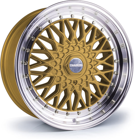 Dare DRRS Gold Polished Chrome Rivets Alloy Wheel