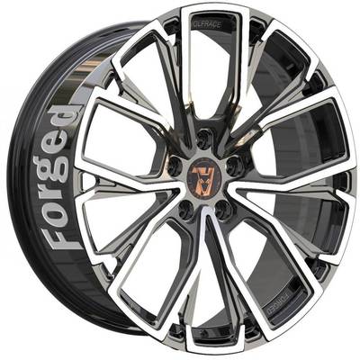 Wolfrace 71 Forged Edition Matrix Forged Gloss Raven Black Polished Alloy Wheel