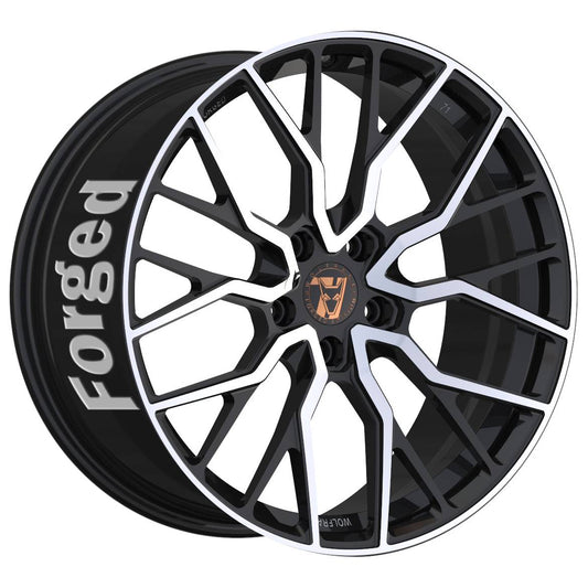 Wolfrace 71 Forged Edition Munich GTR Forged Gloss Raven Black Polished Alloy Wheel