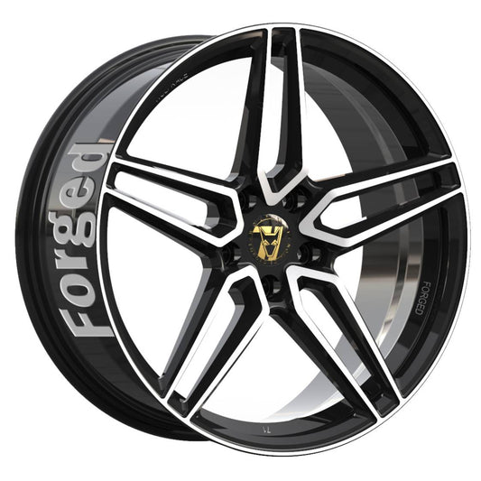 Wolfrace 71 Forged Edition Talon Forged Gloss Raven Black Polished Alloy Wheel
