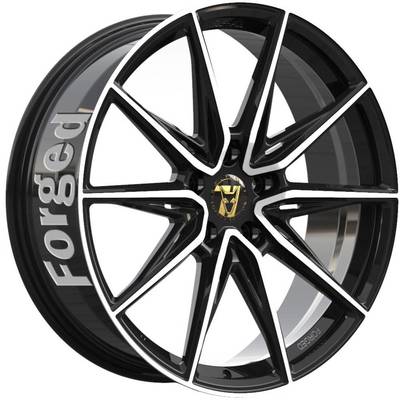 Wolfrace 71 Forged Edition Urban Racer Forged Gloss Raven Black Polished Alloy Wheel