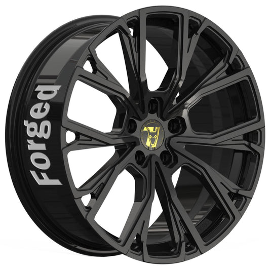 Wolfrace 71 Forged Edition Matrix Forged Gloss Raven Black Alloy Wheel
