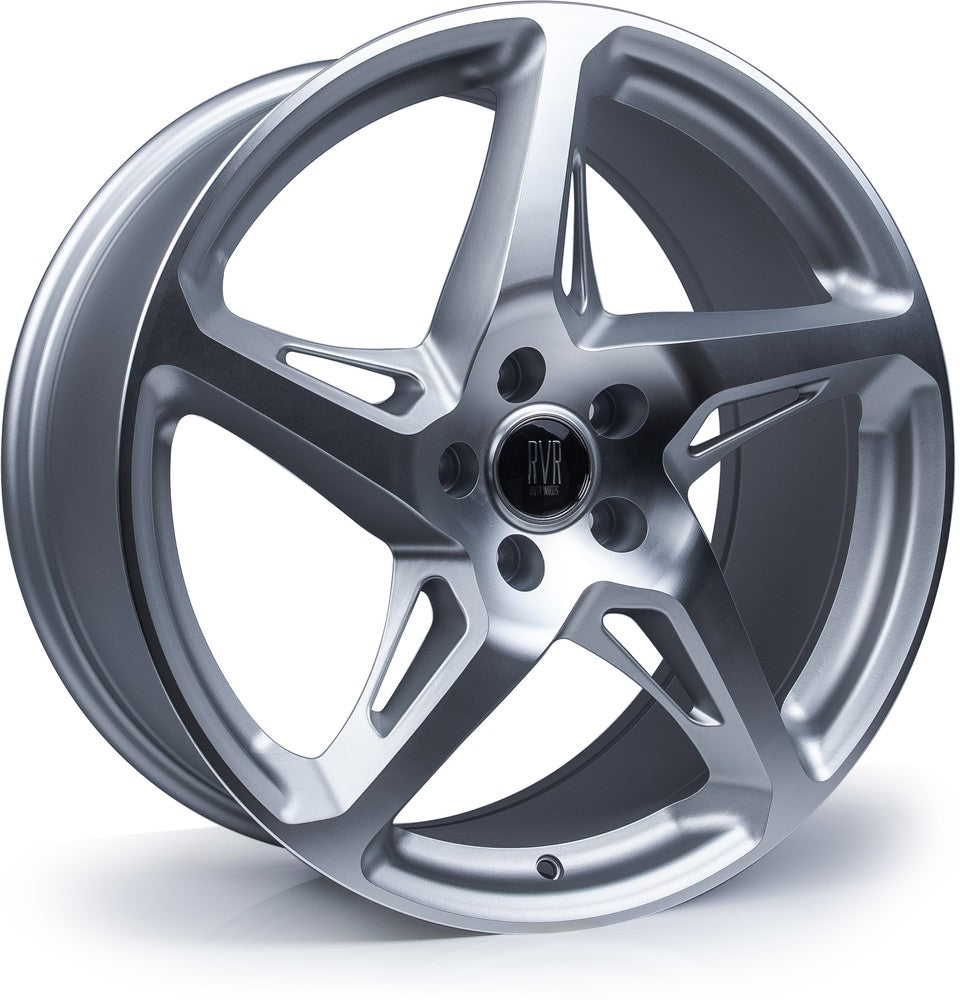 River R4 Matt Silver Polished Face Alloy Wheel