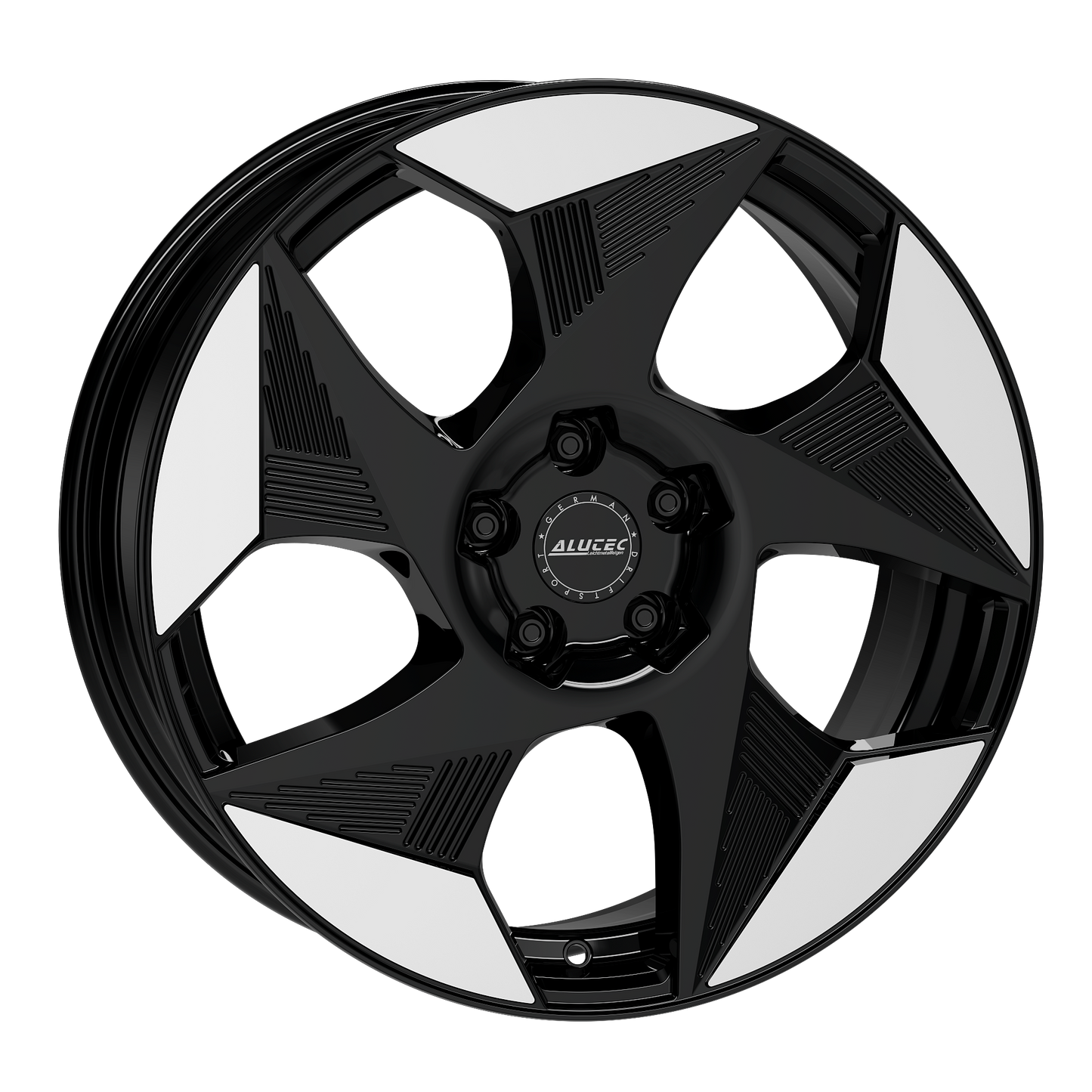 Alutec Solar Diamond Black Front Polished Alloy Wheel