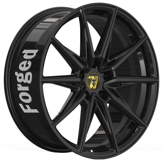Wolfrace 71 Forged Edition Urban Racer Forged Satin Raven Black Alloy Wheel