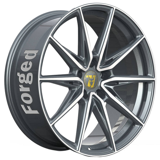 Wolfrace 71 Forged Edition Urban Racer Forged Titanium Polished Alloy Wheel