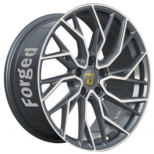 Wolfrace 71 Forged Edition Voodoo Forged Titanium Polished Alloy Wheel