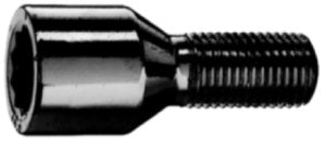 M12x1.25, 28mm Thread, 20mm OD, Black Tuner Bolt (Bimecc)