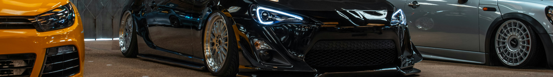 Modified cars with wheel spacers