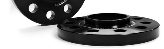Black anodised hub-centric wheel spacer