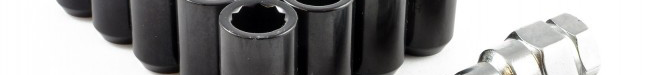 Black anodised tuner wheel nuts