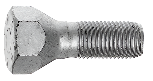 M12x1.25, 60° Taper, 19mm Hex Silver Wheel Bolt (Bimecc)