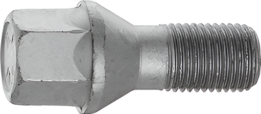 M14x1.5, 60° Taper, 17mm Hex Silver Wheel Bolt (Bimecc)