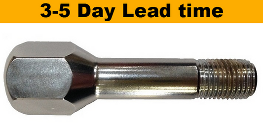 M14x1.5, 60° Taper, 22mm Hex Chrome Wheel Bolt (Bimecc)