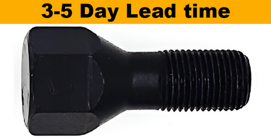 M16x1.5, 60° Taper, 24mm Hex Black Wheel Bolt (Bimecc)