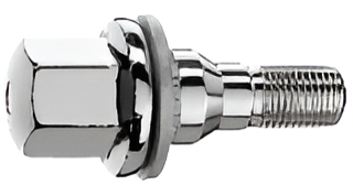 M12x1.25, Flat Seat, 19mm Hex Chrome Wheel Bolt (Bimecc)