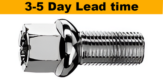 M12x1.5, R13, 17mm Hex Chrome Wheel Bolt (Bimecc)