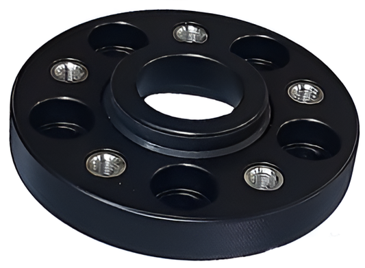 5x130, 71.6 CB, 30mm Thick Black Bolt On Wheel Spacer (Bimecc)