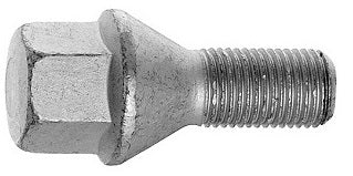 M12x1.25, 60° Taper, 17mm Hex Silver Wheel Bolt (Bimecc)