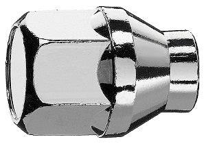 M14x1.5, 60° Taper, 34mm Thread (6mm Shank), 21mm Hex Chrome Closed Shank Wheel Nut (Bimecc)