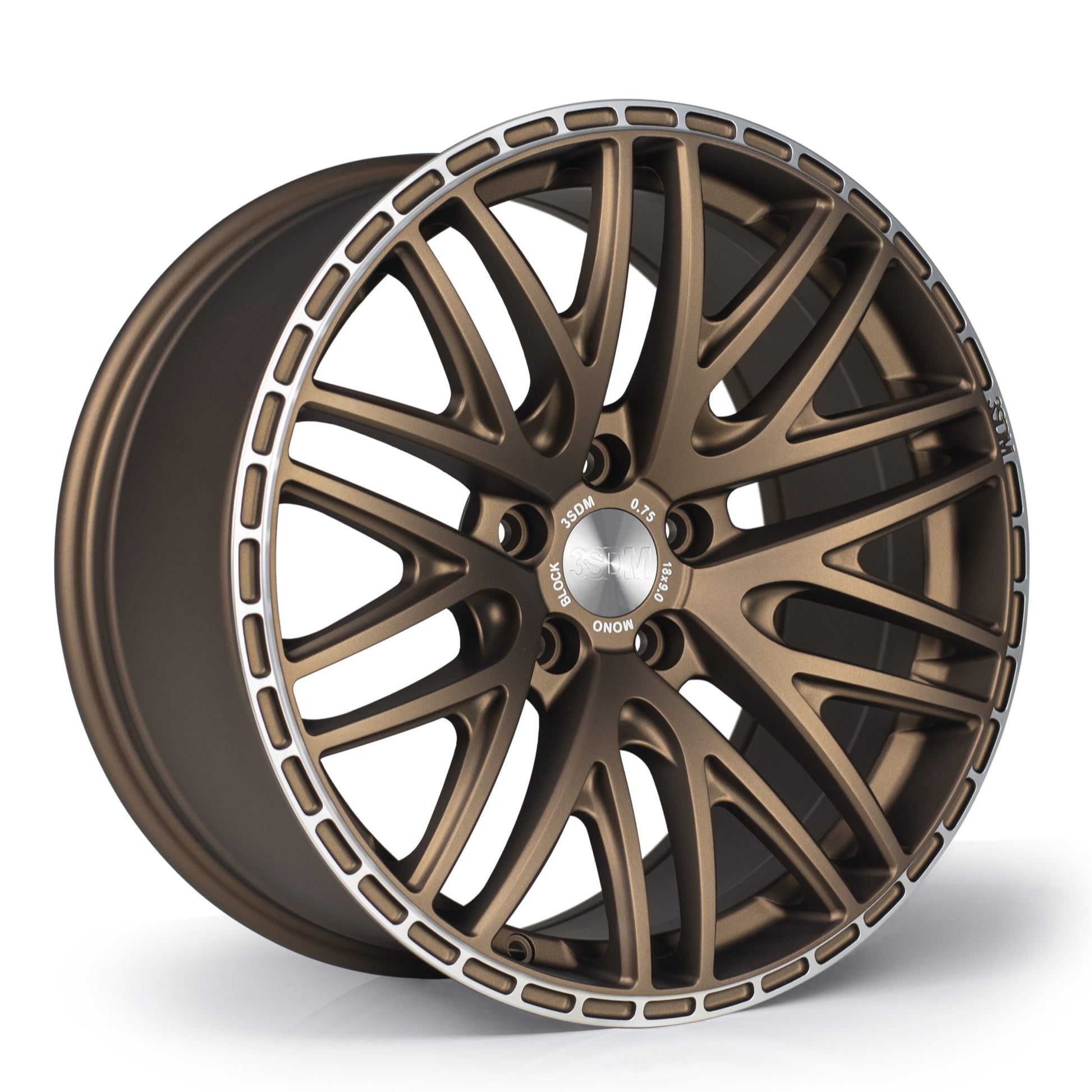 3SDM 0.75 Satin Bronze Machined Lip Alloy Wheel