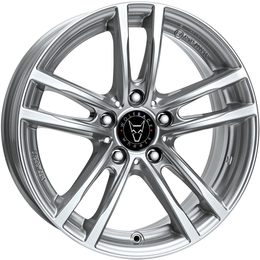 Wolfrace Eurosport TUV X10 Polar Silver Alloy Wheel