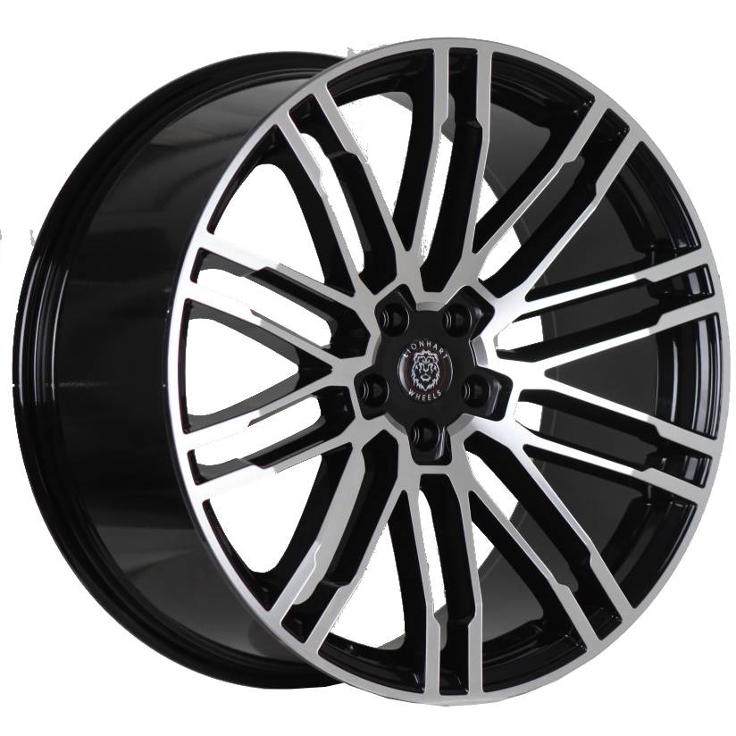 Lionhart Heritage Gloss Black Polished Alloy Wheel