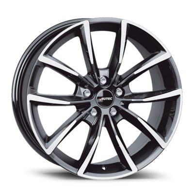 Autec Astana Black Polished Alloy Wheel