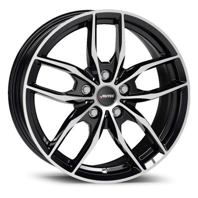 Autec Bavaris Black Polished Alloy Wheel