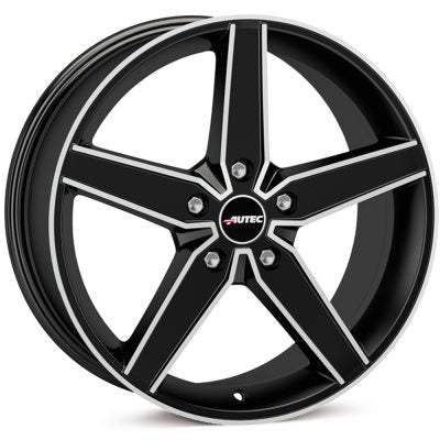 Autec Delano Matt Black Polished Alloy Wheel