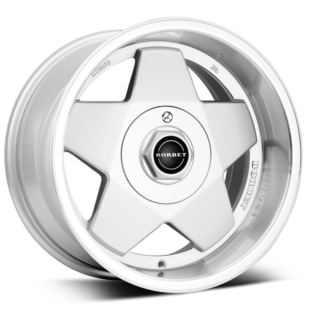 Borbet A Silver Polished Alloy Wheel