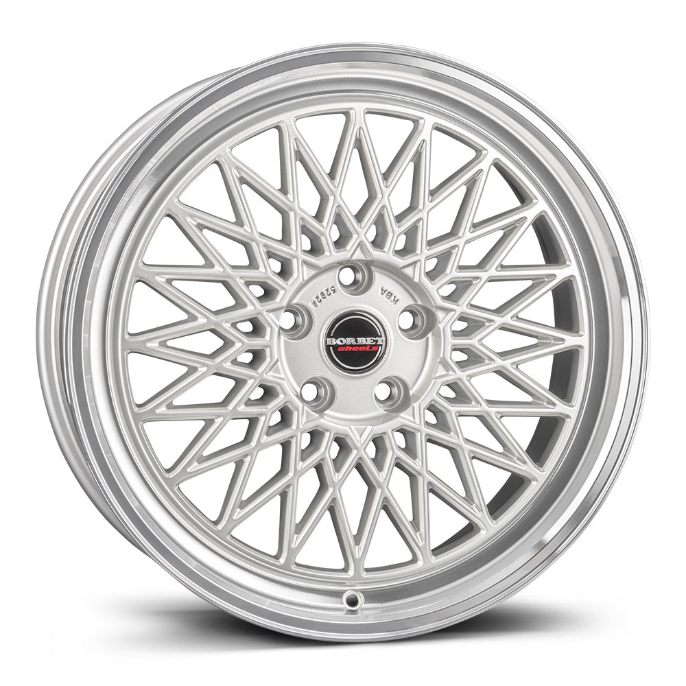 Borbet B Silver Rim Polished Alloy Wheel