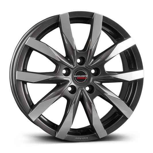 Borbet CW5 Mistral Anthracite Glossy Polished Alloy Wheel